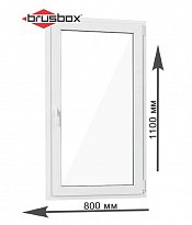 Пластиковое окно Brusbox 70-6 (одностворчатое)