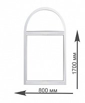 Арочное окно 800х1700 мм