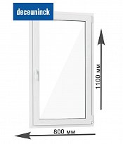 Пластиковое окно Deceuninck Баутек Нео (одностворчатое)